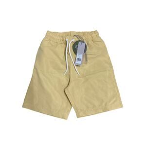 NEW NWT 10-11 Sunday Collective Boys yellow Swim trunks organic lined